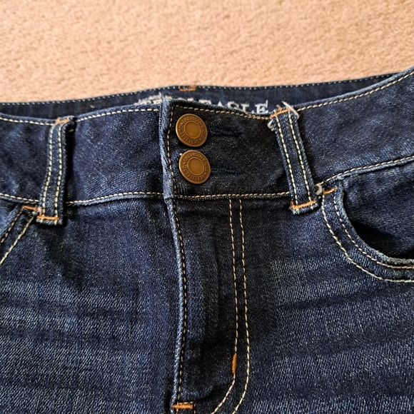 American Eagle Outfitters Jeans Women's 8 Blue Denim Artist Stretch Flare - Picture 5 of 15